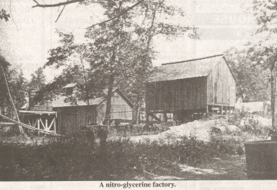 A nitro-glycerine factory