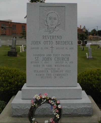 Rev. John Otto Bredeick - Newer Gravestone