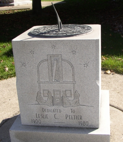 Leslie C. Peltier - Memorial Sundial